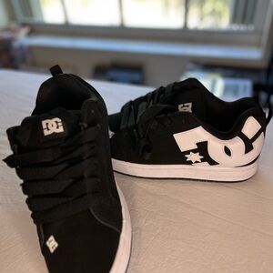 DC Kids Black and White Logo Sneakers